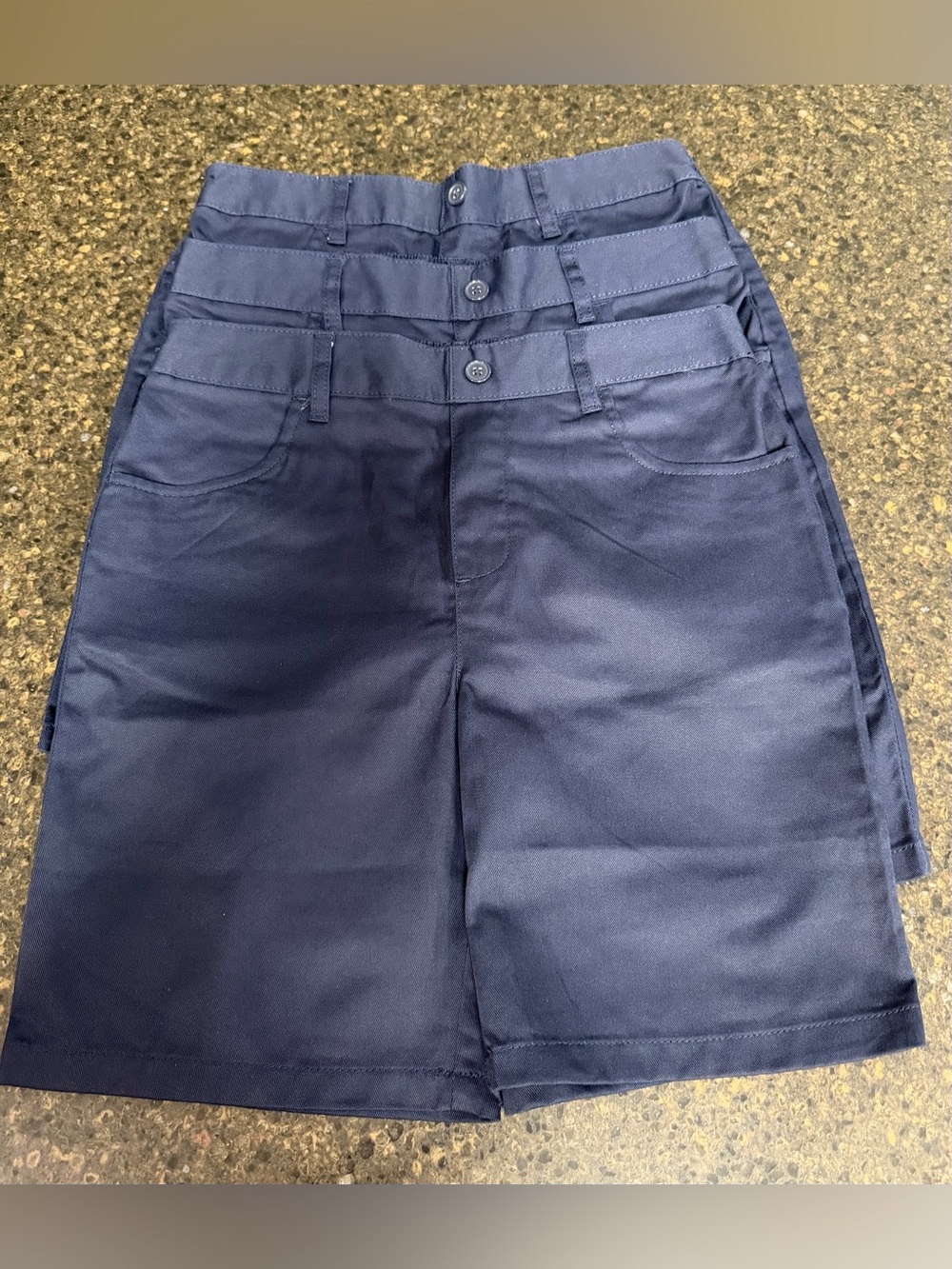 NWOT French Toast Navy Blue School Uniform BUNDLE SET LOT Kids Boys Girls Shorts